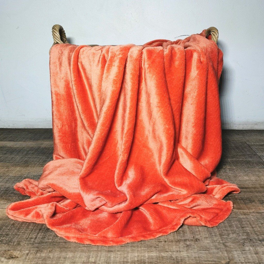 SMTE - Blanket Throw Flannel Fleece - 150 x 200cm - Rust