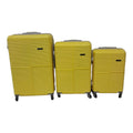 SMTE - Quad Wheel Quality Travel Ware - 3 Piece Luggage Set - DX06 - Yellow