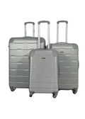 SMTE - BeginAgain 3pc Luggage set durable materialSilver