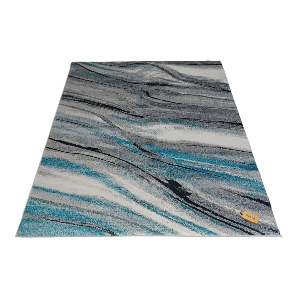 SMTE - 200cm by 150cmModern 3D Geometric Design Area Rug A3 With  Keyring