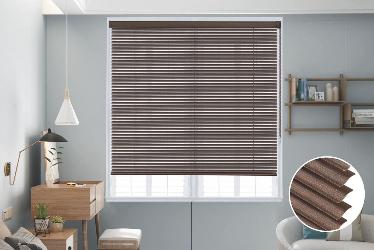 SMTE - Quality Roller PVC BlindsGrey150 W x 180 L cmBrown