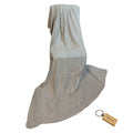 SMTE - Compact Travel Fleece Blankets 180 x210cm + KeyringWhite