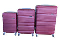 SMTE - 3 Piece Travel 30" Luggage Suitcase Bag Set-Stylish -Maroon