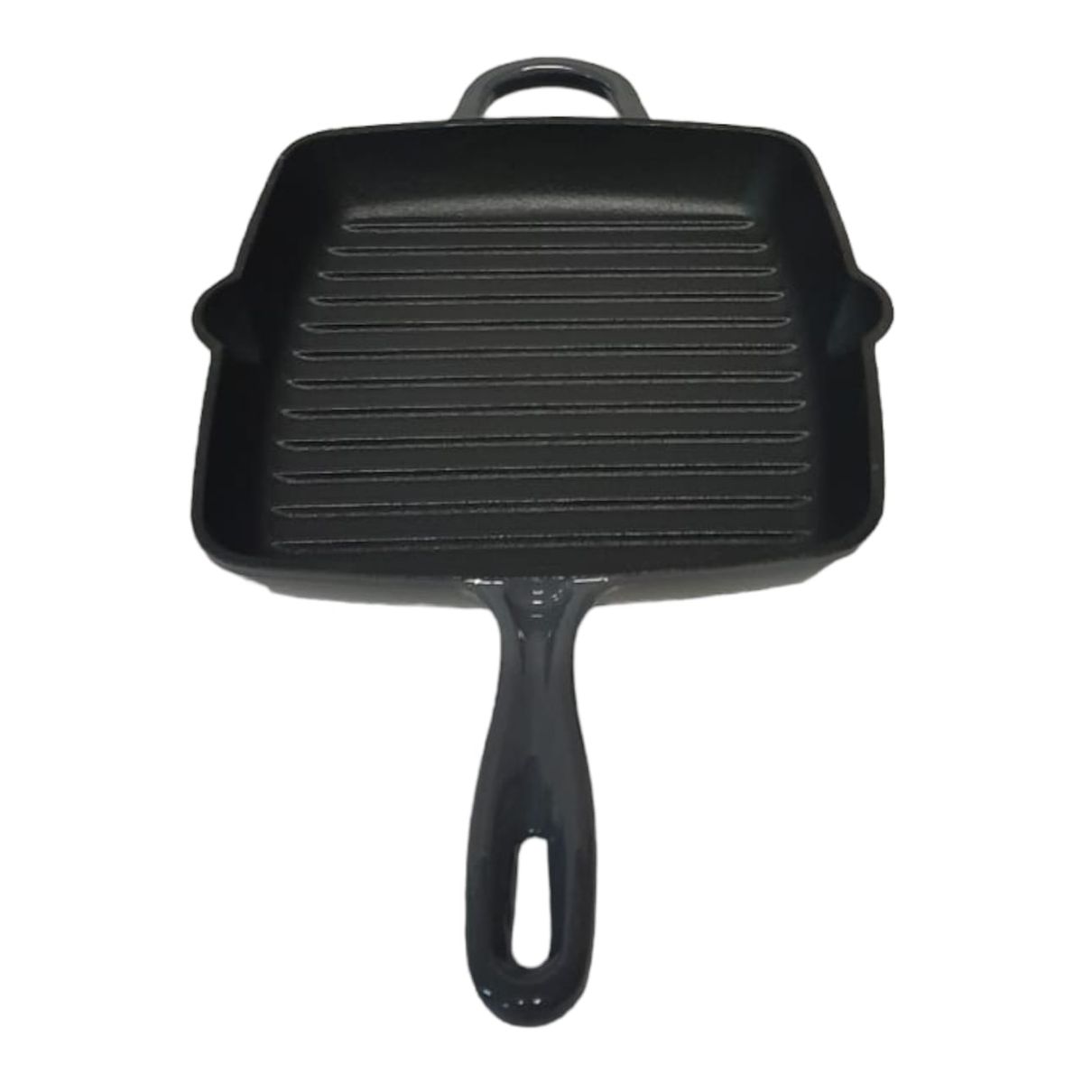 SMTE - Stunning Cast-iron Grill Pan - Grey