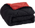 SMTE - Reversible 5 Piece Comforter Set Black/Red - Queen