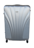 SMTE - Blue Star 1 Piece Hard Outer Shell Luggage 28" - Silver