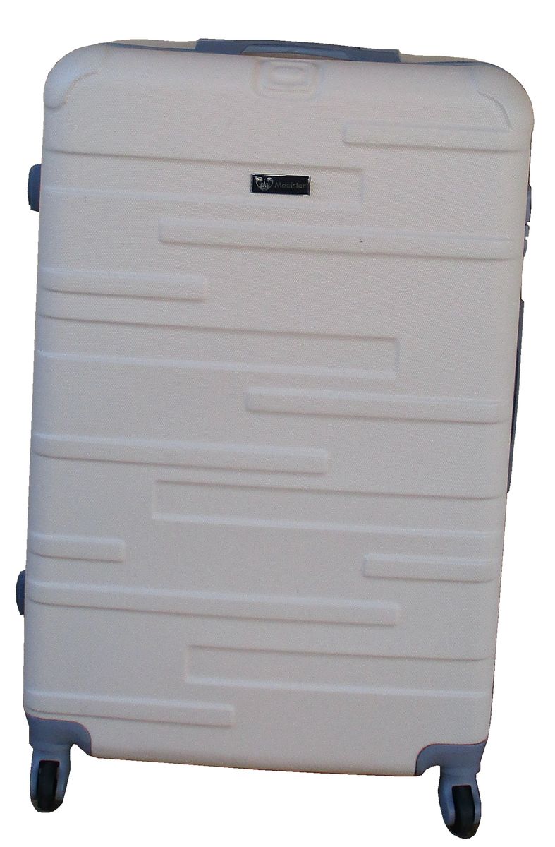 SMTE - 1 Piece Mooistar 22 inch Travel Luggage Suitcase Bag - Cream White