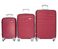 SMTE - IYH-Quality 3 Piece Hard Outer Shell Luggage Set - Red