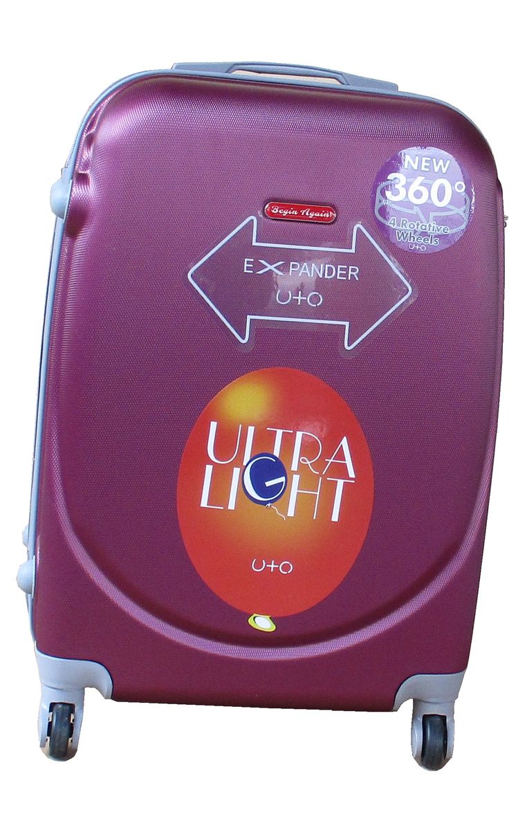 SMTE - 1 Piece Lightweight Luggage 23" - Dark Purple