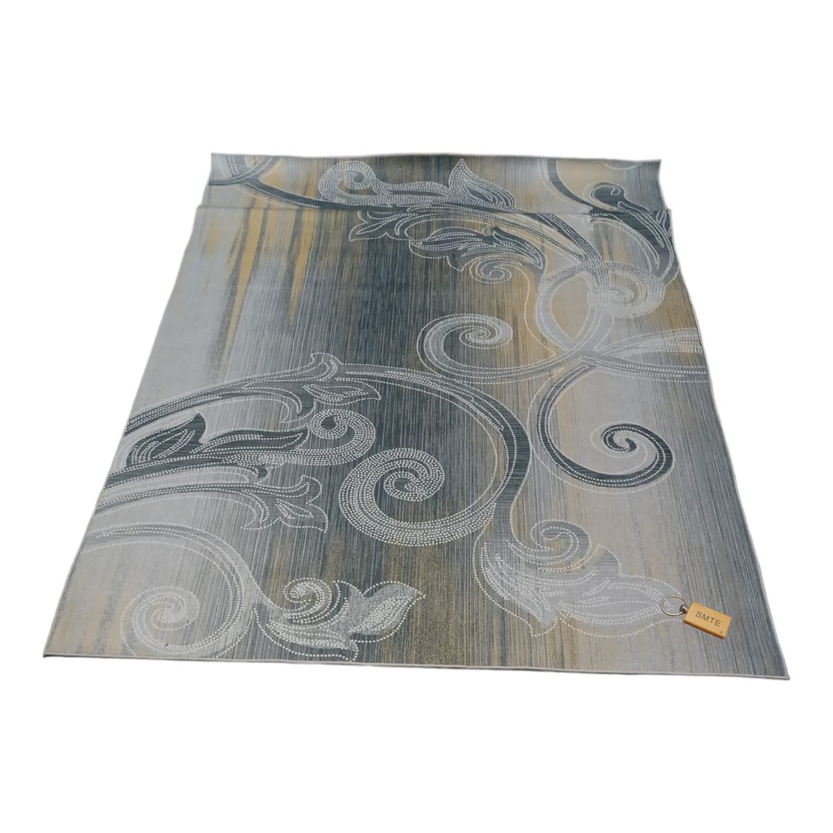 SMTE - 200cm by 150cmModern 3D Geometric Design Area Rug A57 With  Keyring