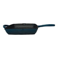 SMTE - Sastro - 1 Pieces Quality 25cm Cast Iron Grill Pan Sage - Blue