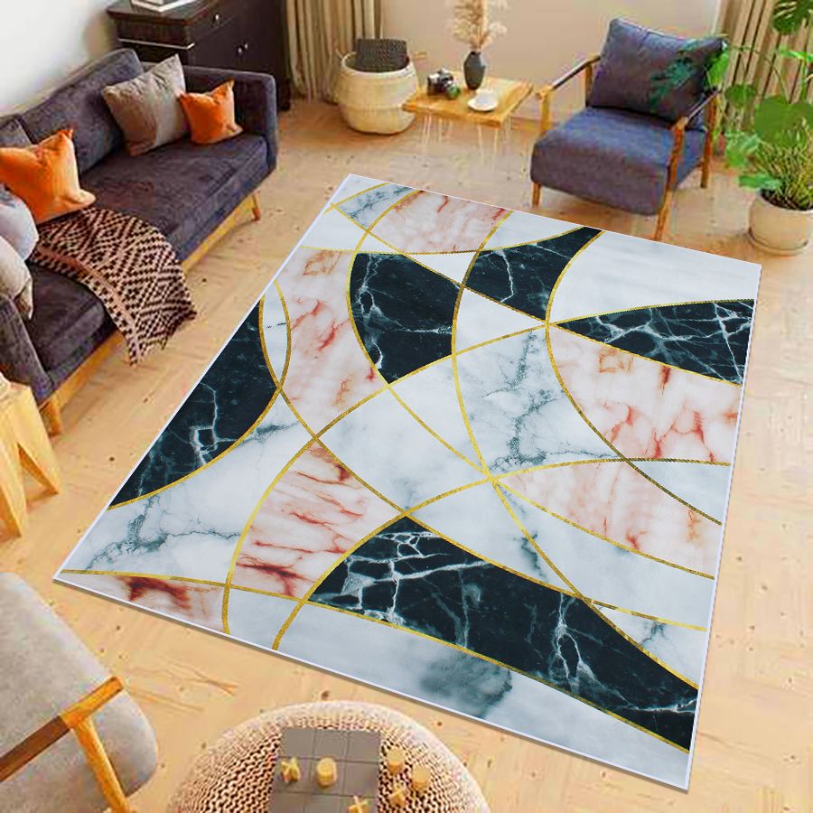 SMTE - RUG 69 Modern 200cm by 150cm - 3D Geometric Design