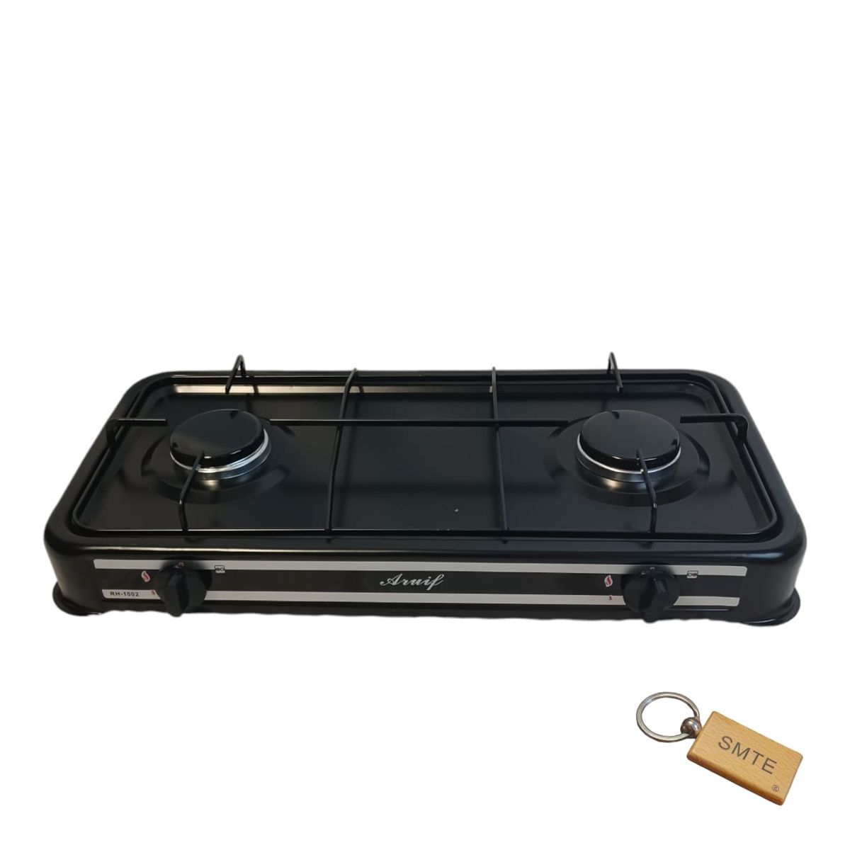 SMTE - Efficient 2Plate Gas Stove: Upgrade Your Kitchen TodayBlack+ Keyring