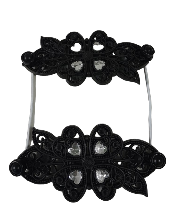 SMTE - Sastro - Design Curtain Tieback - Blf - Black, Grey