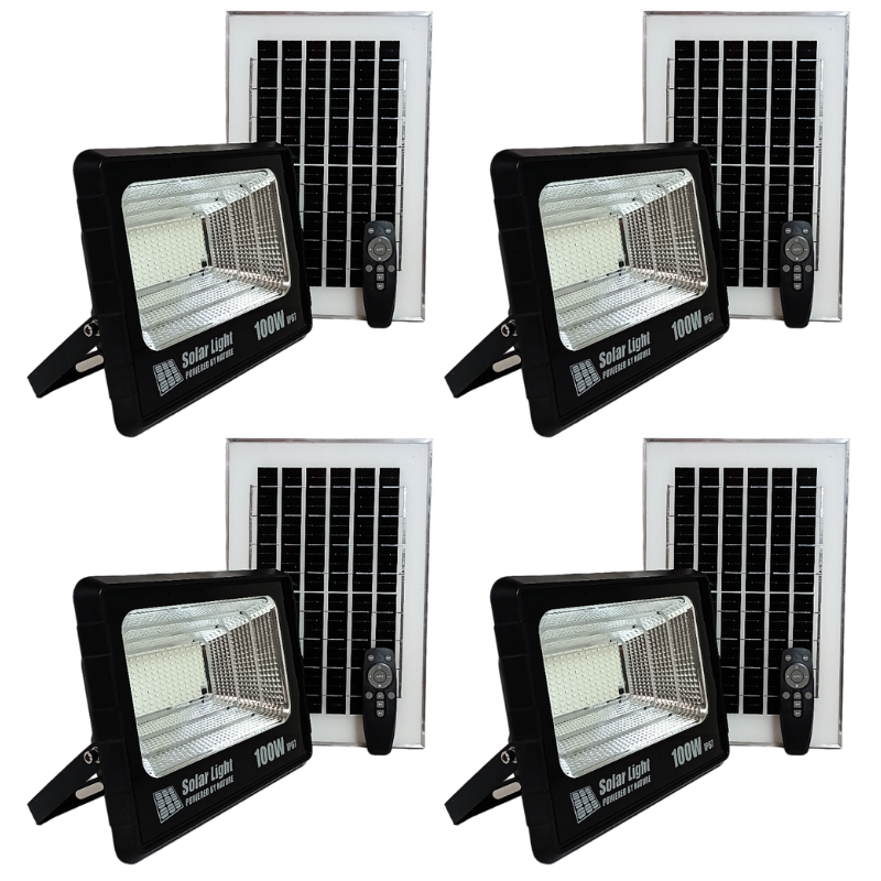 SMTE - 100W GDSuper IP67 Solar Flood Light GD-100H Pack of 4
