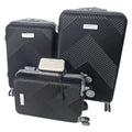 SMTE - 4Piece Textured Hard Shell Trolley Luggage Set