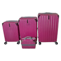 SMTE - 4Piece Galaxy Travel Luggage SetPink