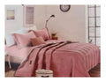 SMTE - Polyester 4 Piece King Size Pre-washed Quilt Set Material Bedspread