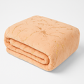 SMTE - FLEECEX Metallic Marble Plush Fleece Blanket & Throw180 x 200 cmPeach