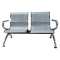 SMTE -  S502 2Seater Stainless Steel Waiting Bench120cm x 56cm x 75cm