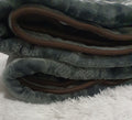 SMTE - New Double Size Blanket - One-Ply - Warm And Soft with IYWA Tieback - Spanish Grey