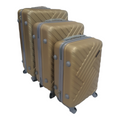 SMTE - Sastro Quality Hard Shell TIZ Type Suitcase - 3 Piece Set - Gold