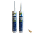 SMTE - 280ml Black Car Silicone Sealant set of 2 + Keyring