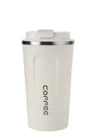 SMTE - 380 ml Stainless Steel Vacuum Travel Coffee MugWhite