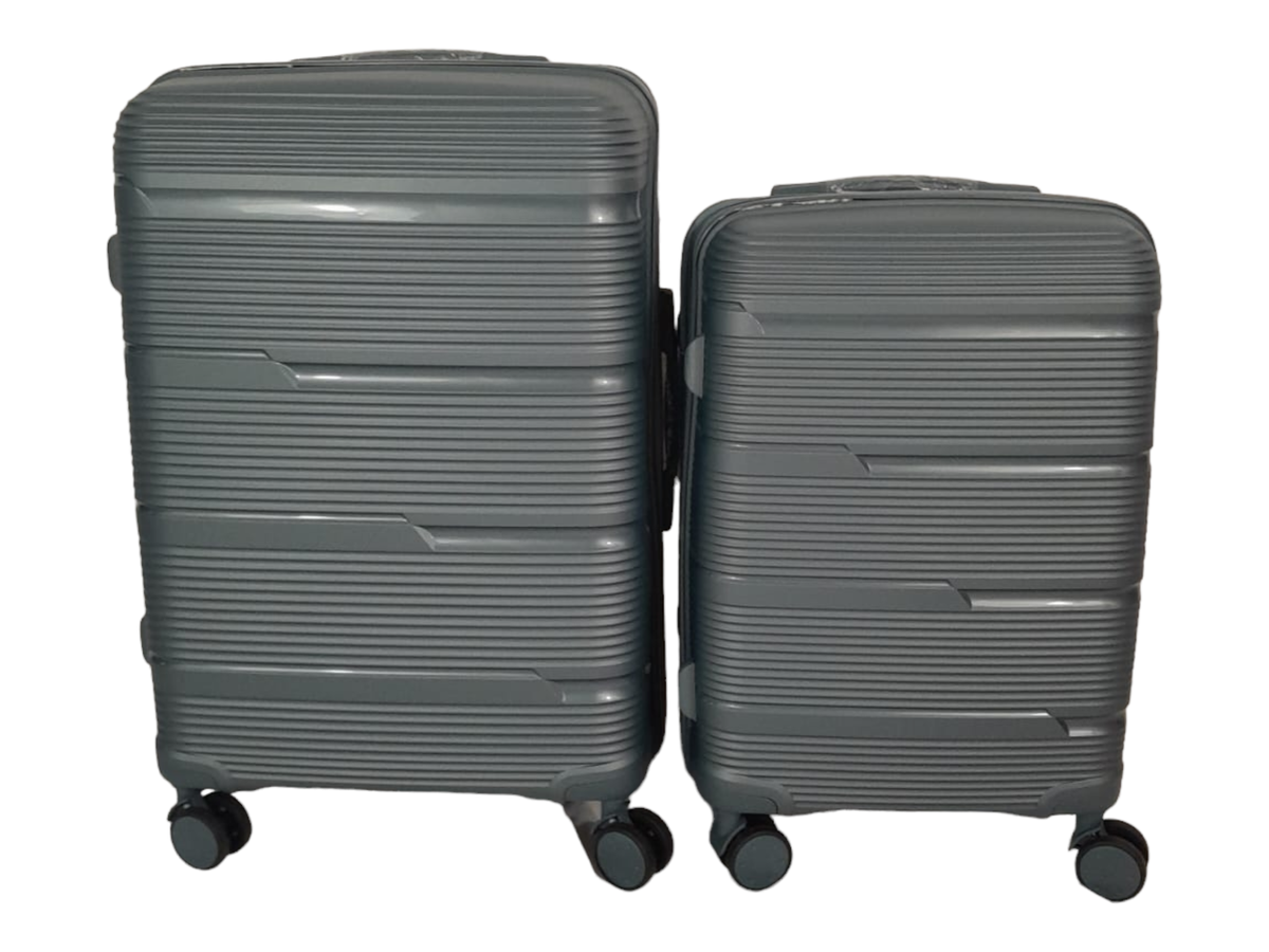 SMTE -  Acesa Hard Shell Elite Suitcase Set 2 Piece - Grey