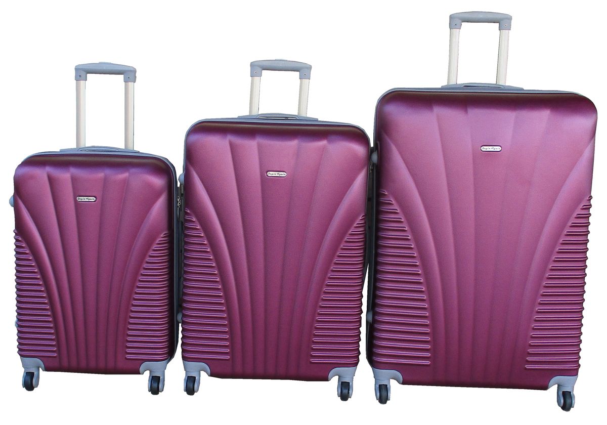 SMTE - 3Piece Travel 28Inch Luggage Suitcase Bag SetStylisDark Purple