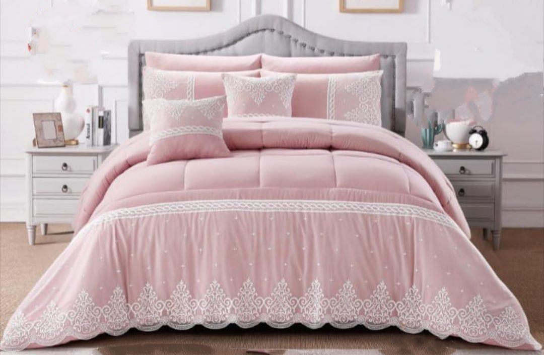 SMTE - 7 Piece comforter SetPink