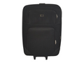 SMTE - Trolley 1 Piece Fabric Travel Luggage Spinner-Black - 58 cm