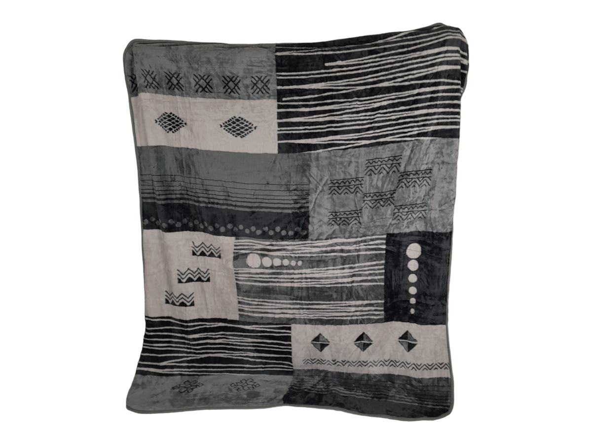 SMTE - Double Size IYWA Blanket - One-Ply - Warm and Comfy - Grey- 1.5kg - W1