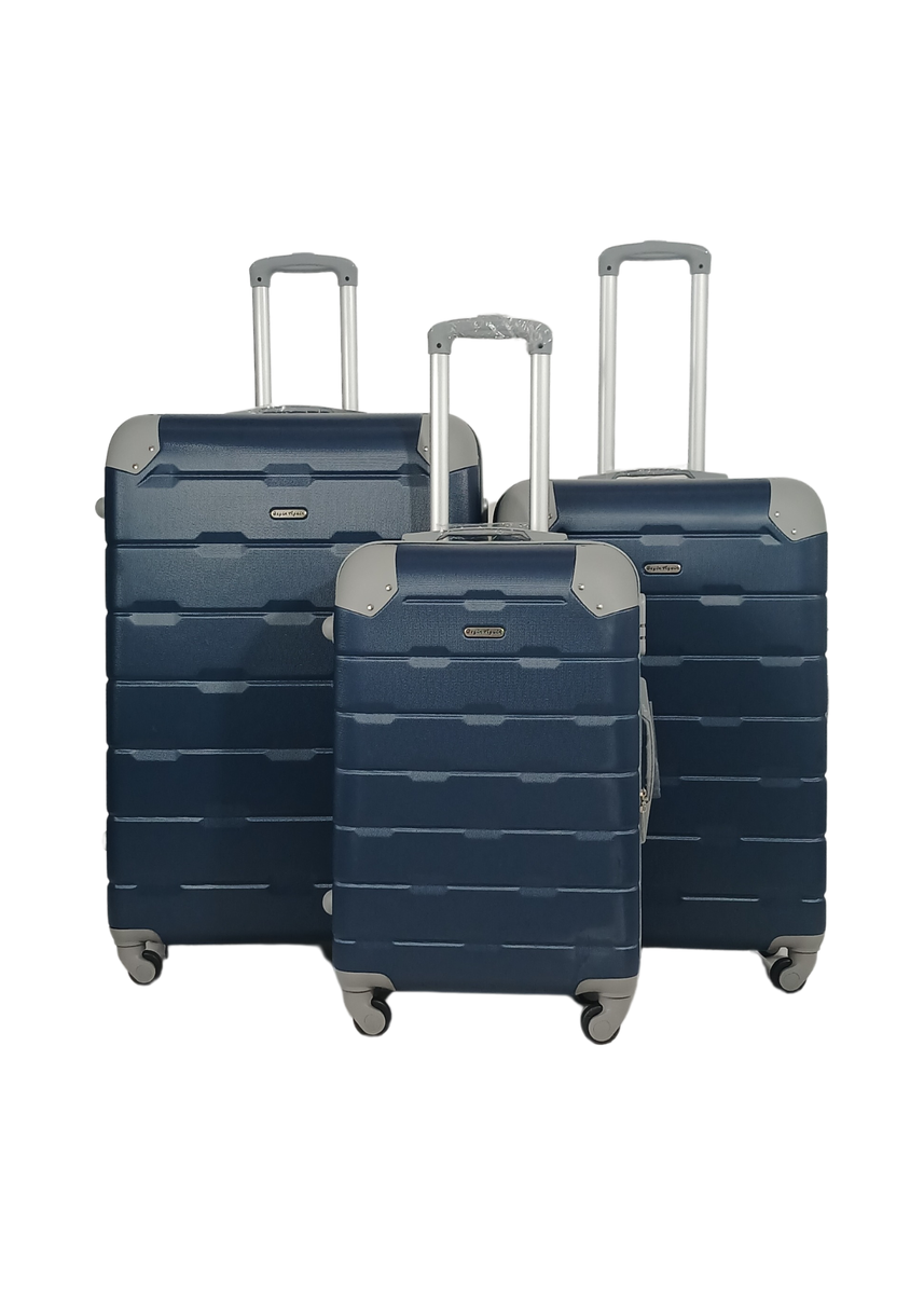 SMTE - BeginAgain 3pc Luggage set durable materialDark Blue