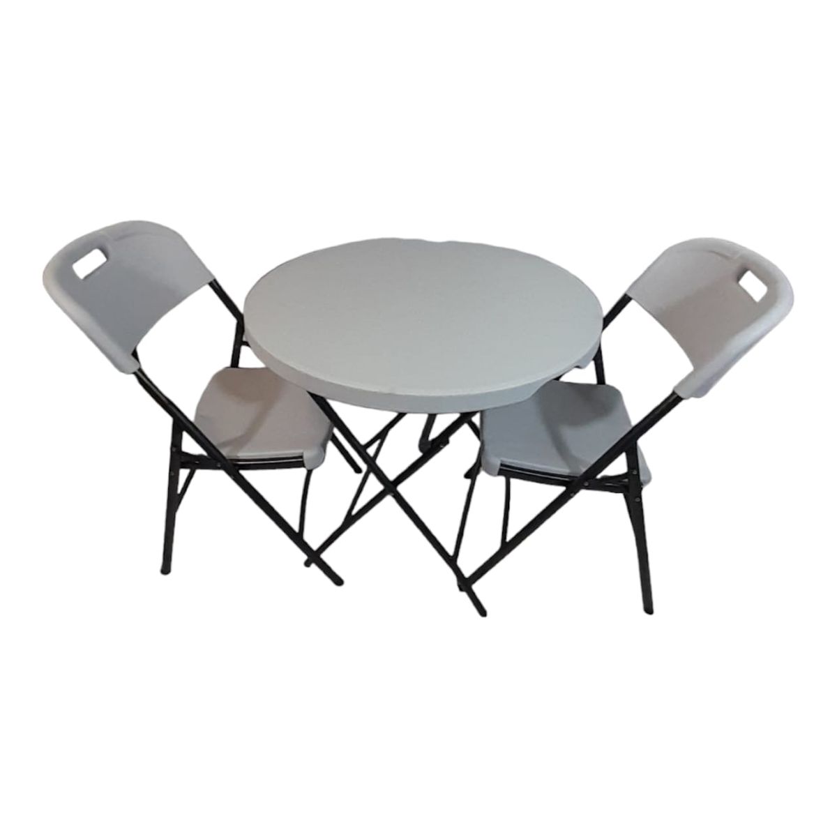 SMTE - 2 Folding Chair Outdoor Dining Table ComboTp1