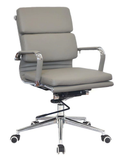 SMTE - Office ChairSwivel PU LeatherGrey