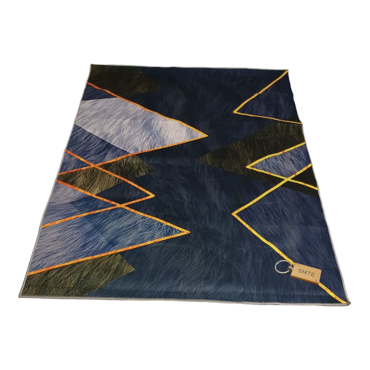 SMTE - 200cm by 150cmModern 3D Geometric Design Area Rug FR12 With  keyring