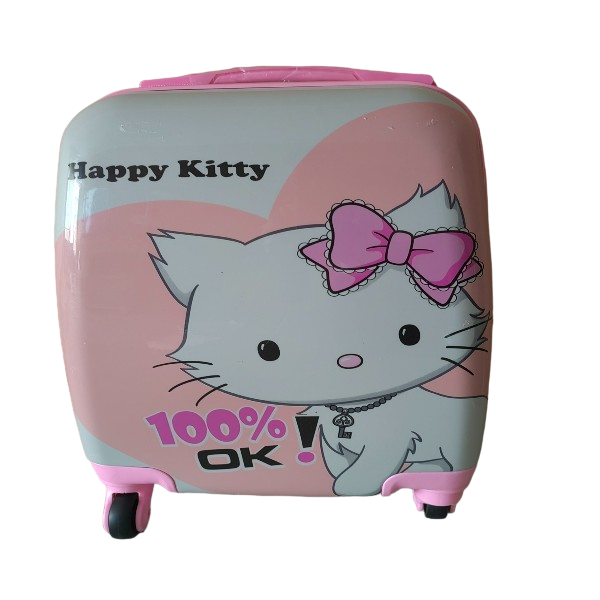 SMTE - Kiddies Cartoons Hand Luggage/ Suitcase for Kids - Kitty