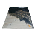 SMTE - 200cm by 150cmModern 3D Geometric Design Area Rug A48 With  keyring