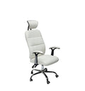 SMTE - Sastro - 2 PU Leather Reclining Office Chair with Head And Arm rests - White