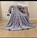 SMTE - Wrap Yourself in Cozy ComfortThe Magic of Fleece Blankets with KeyringBlue