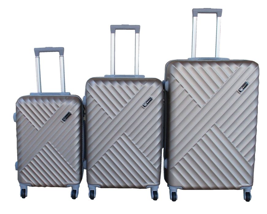 SMTE - Travel Luggage Suitcase Bag SetStylish And Convenient 3PieceGold