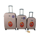 SMTE - 360 Degree Quad Wheel Luggage With  Bag tag3 PieceMisty Rose