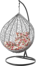 SMTE - Hanging Chairs Patio / Garden / Balcony Swing Chairs - Grey Colour