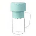 SMTE - Portable & Rechargeable Battery Juice Blender Cup With Straw - 420ml - Blue
