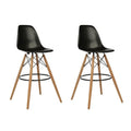 SMTE - Set of 2 Modern Armless Counter / Bar Chairs