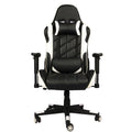 SMTE - Contemporary Soft Cushioned Ergonomic Gaming Chair With 2D Armrest - White