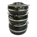 SMTE -  Insulated Casserole- 3 Piece Set- Black-THM10