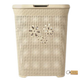 SMTE - Daisy Laundry Basket 50L with  KeyringLatte
