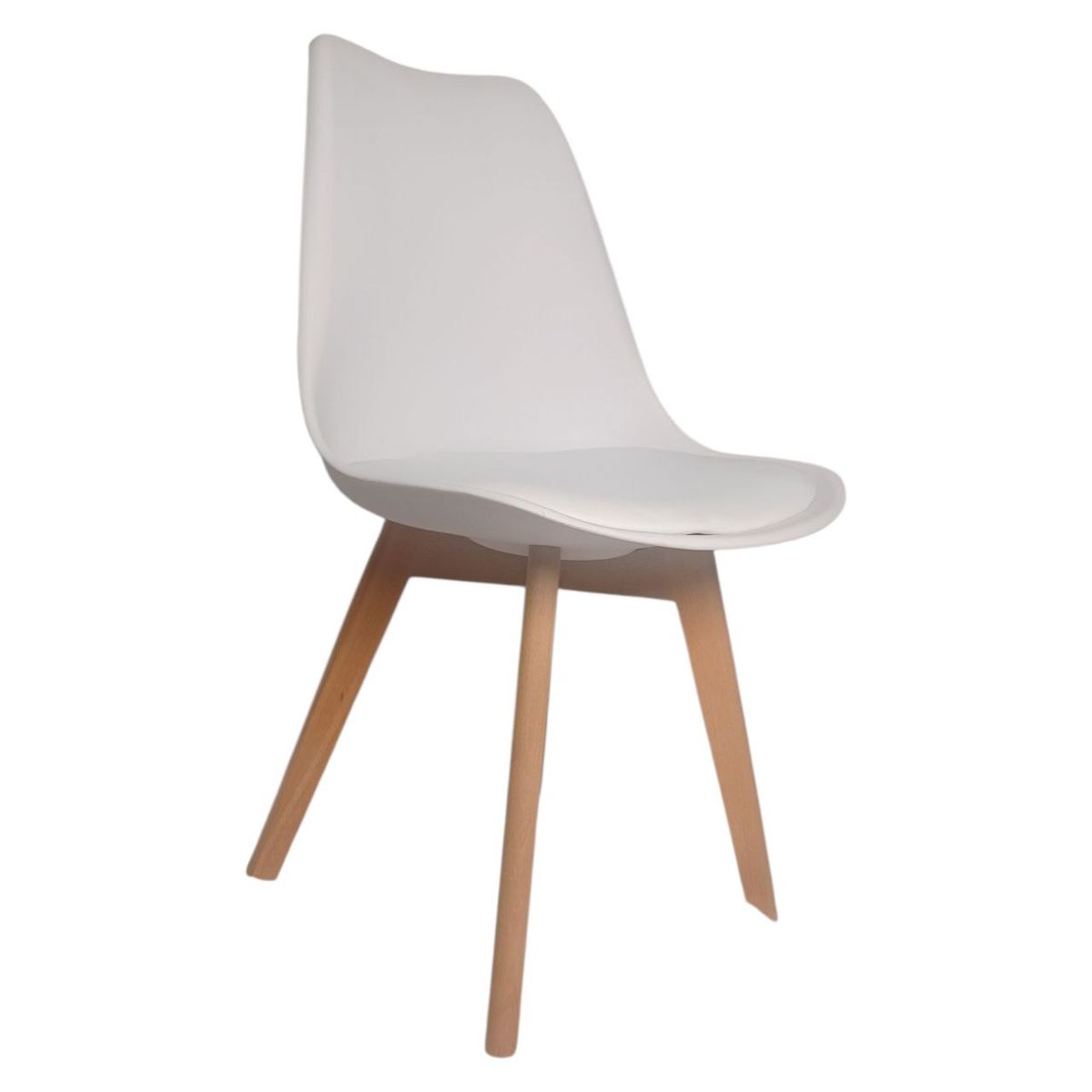 SMTE - Scandinavian Style Plastic ChairWhiteSA306